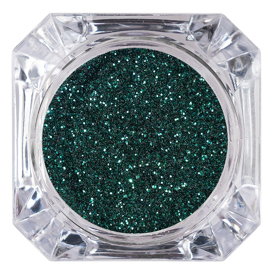 Sclipici Glitter Unghii Pulbere LUXORISE, Deep Green #07 kitunghii.ro imagine pret reduceri