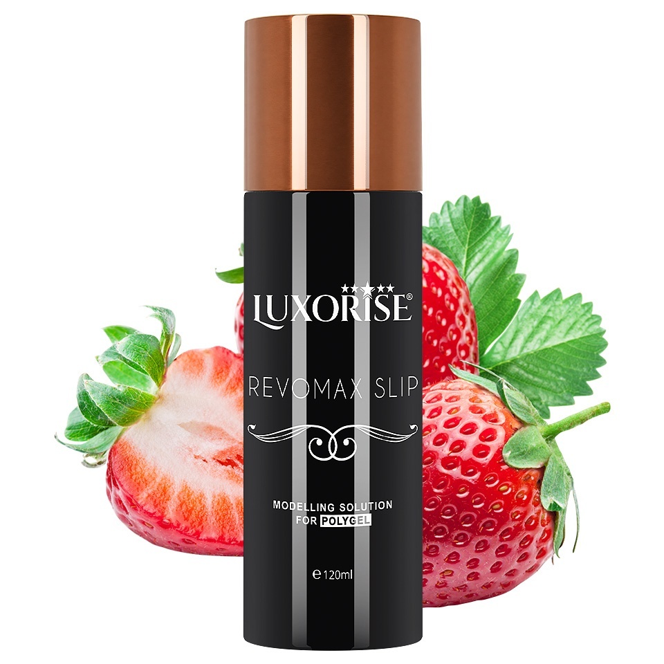 Solutie modelare Polygel RevomaxSlip LUXORISE, Strawberry 120ml