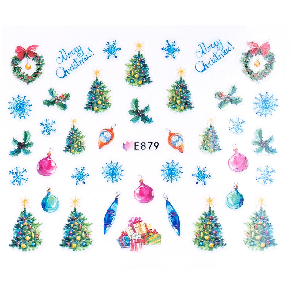 Sticker 3D Unghii LUXORISE, Christmas Letter E879 kitunghii.ro imagine noua