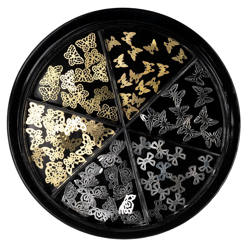 Strasuri Unghii LUXORISE, Butterfly Glow – 6 modele kitunghii.ro imagine pret reduceri