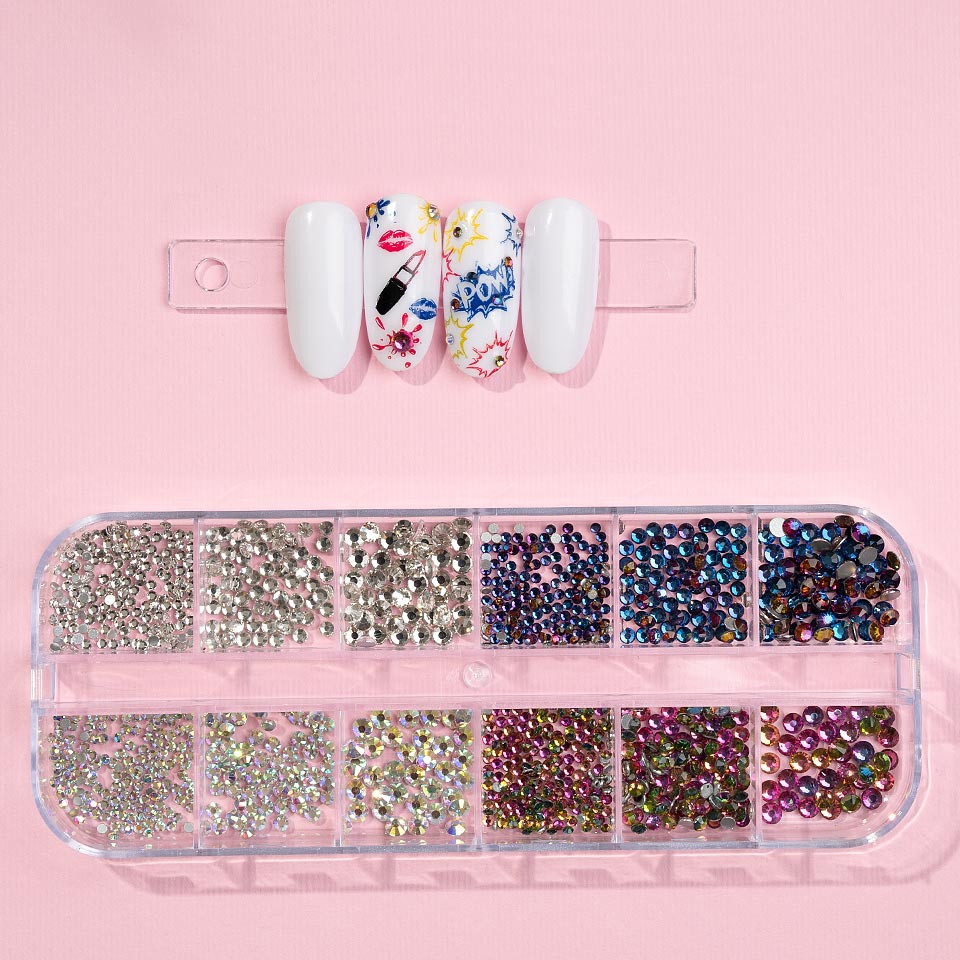 Strasuri Unghii LUXORISE, Crystal Fairy, 12 modele Art imagine noua