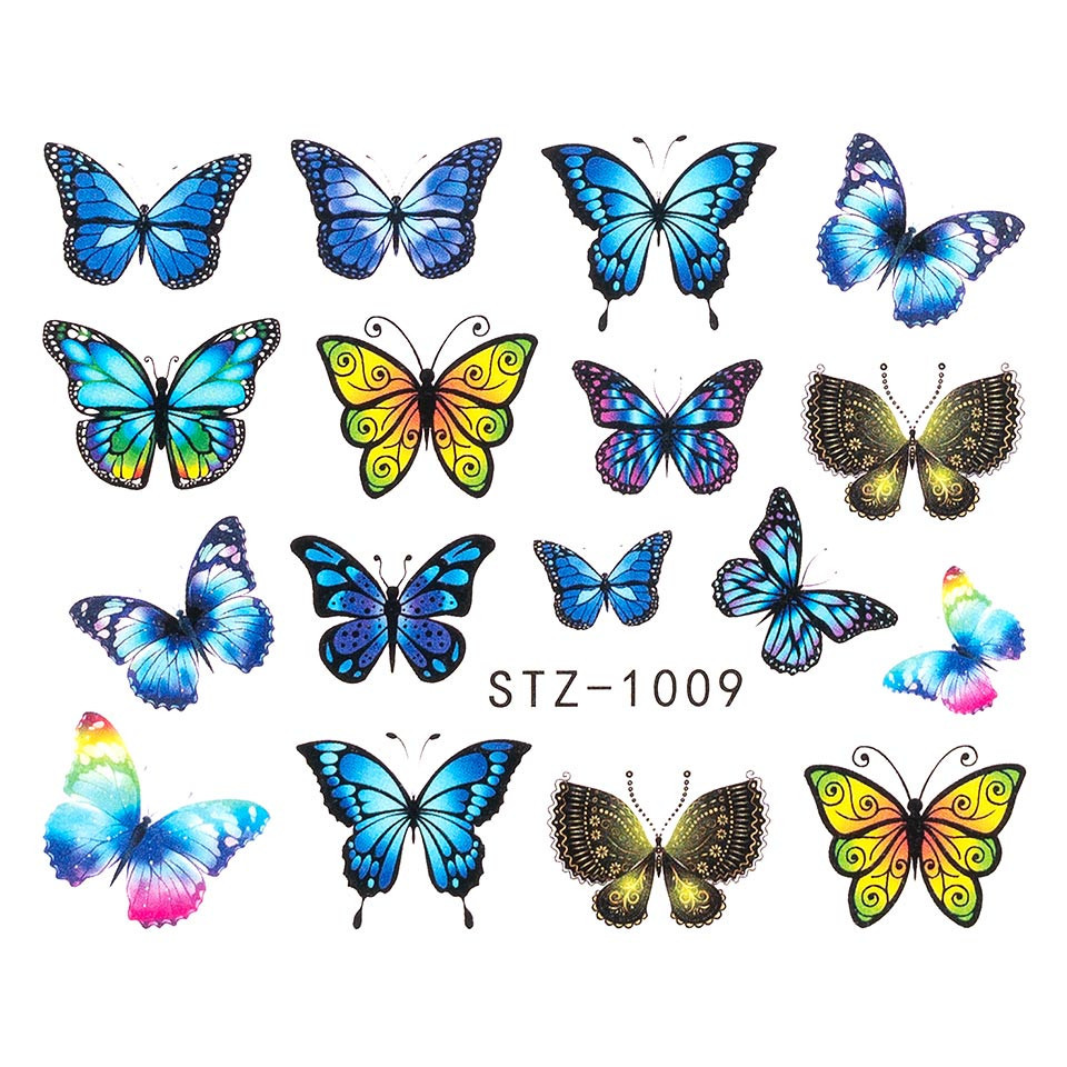 Tatuaj Unghii LUXORISE Butterfly Fantasy, STZ-1009 kitunghii.ro imagine noua 2022