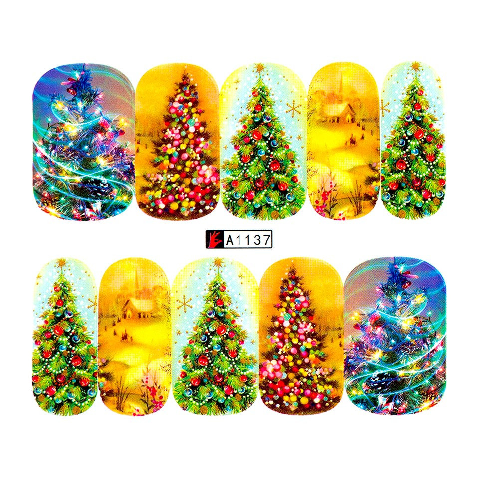 Tatuaj Unghii LUXORISE Christmas Tree Joy, A1137 kitunghii.ro imagine pret reduceri