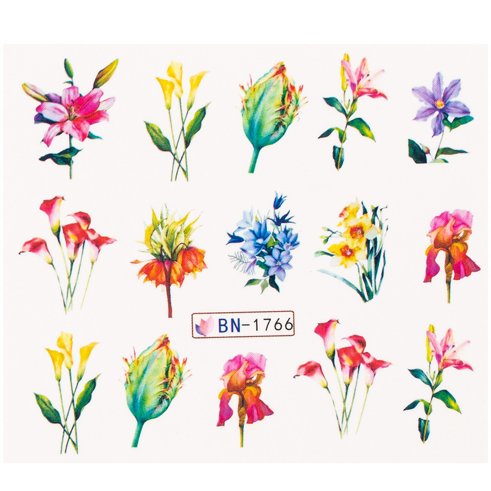 Tatuaj Unghii LUXORISE Flower Crush, BN-1766 Art imagine 2022