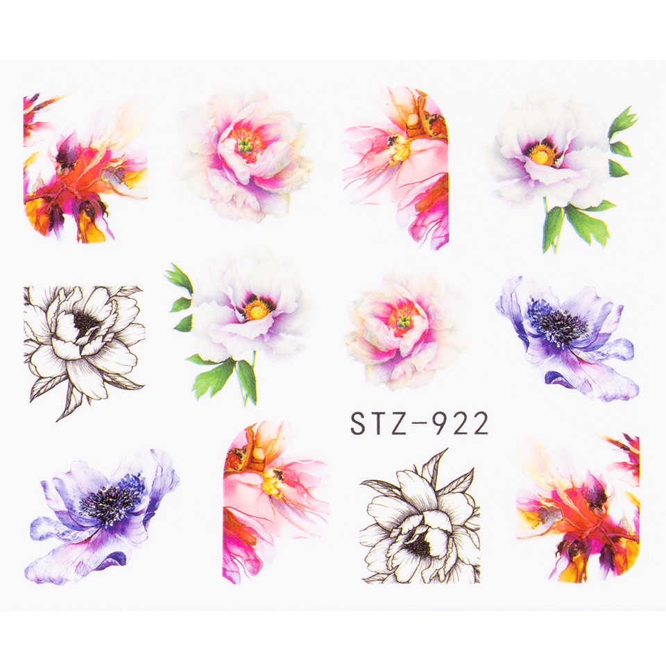 Tatuaj Unghii LUXORISE Flower Mix, STZ-922 kitunghii.ro imagine