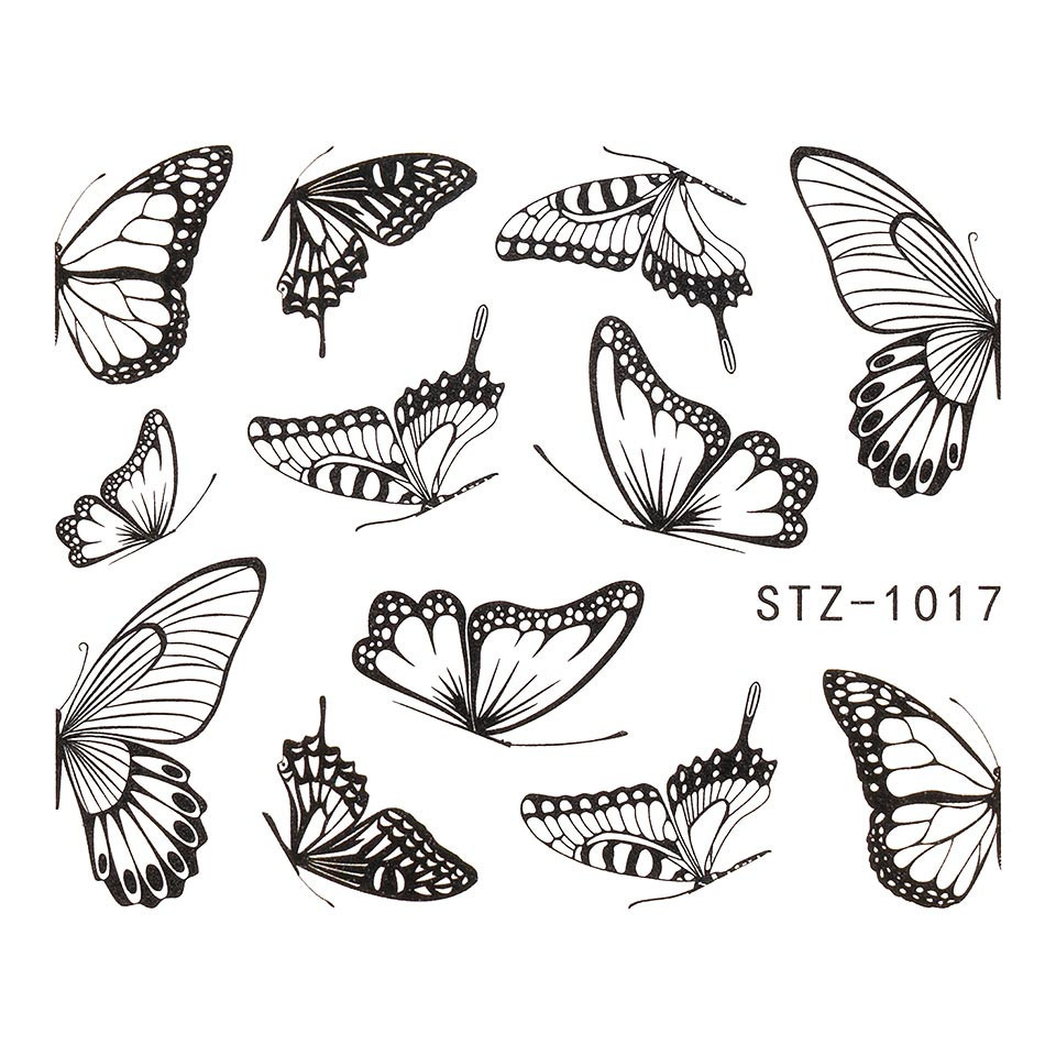 Tatuaj Unghii LUXORISE Simple Butterfly Kiss, STZ-1017 kitunghii.ro imagine 2022