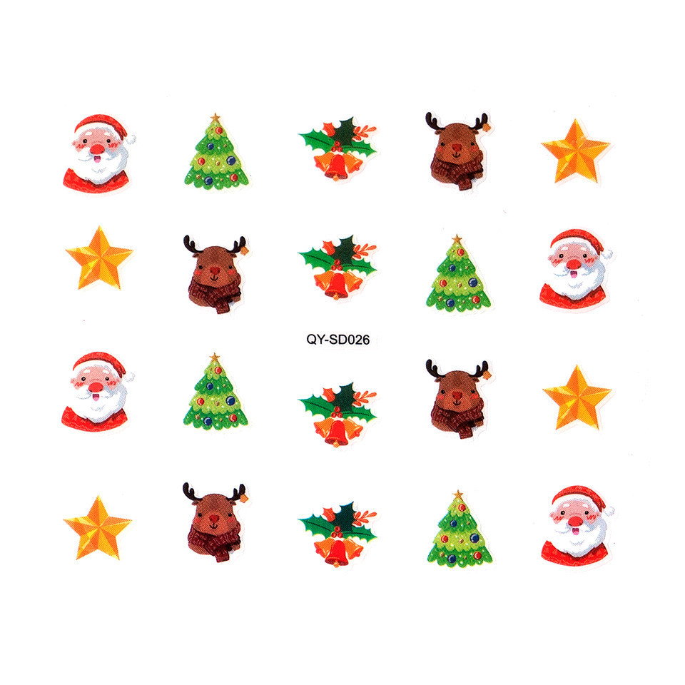 Abtibild Unghii SensoPRO Milano Christmas Wonderland Edition, QY-SD026 Abtibild poza noua reduceri 2022
