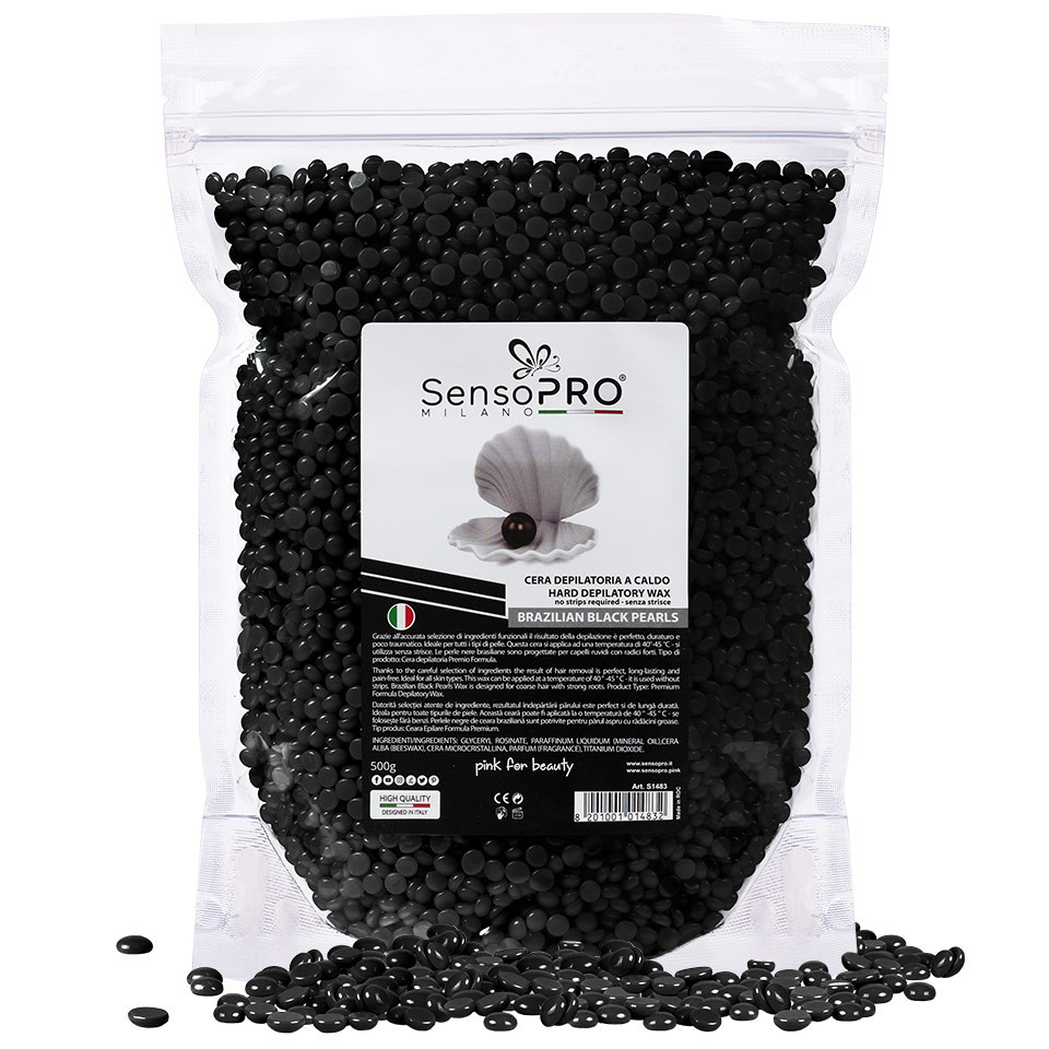 Ceara Epilat Elastica Granule – Brazilian Black Pearls, SensoPRO Milano – 500g