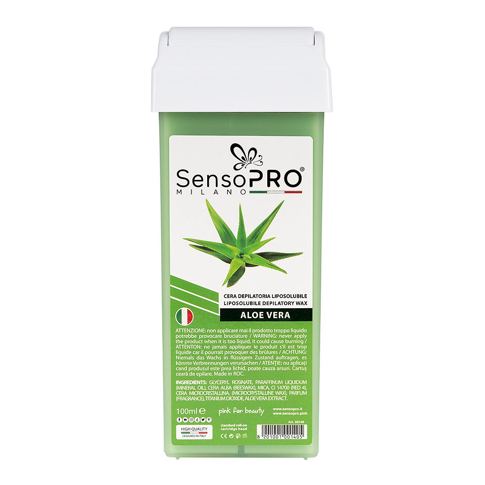 Ceara Epilat Unica Folosinta SensoPRO Milano, Rezerva Aloe 100 ml