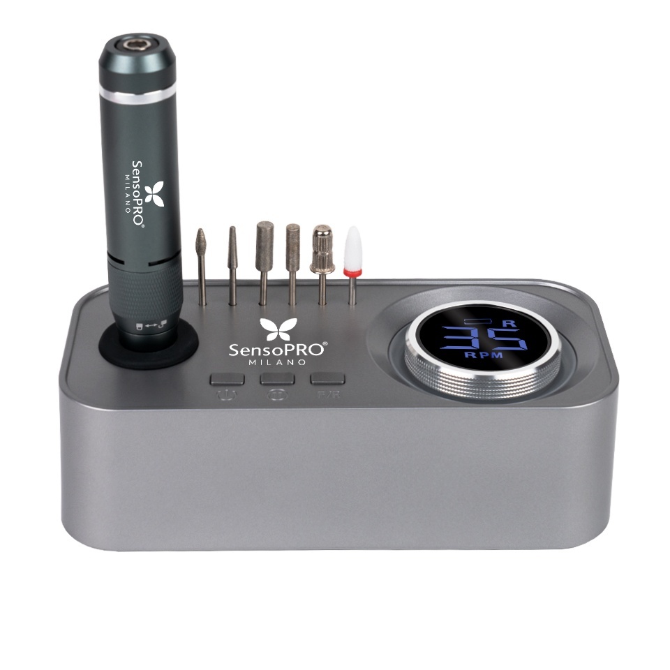 Freza Unghii TitanEdge PRO 35.000RPM – SensoPRO Milano, Titanium silver Freze Unghii / Pile Electrice kitunghii.ro