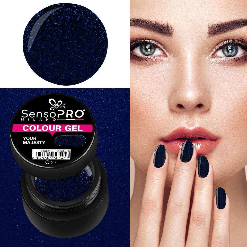 Gel UV Colorat Your Majesty 5ml, SensoPRO Milano