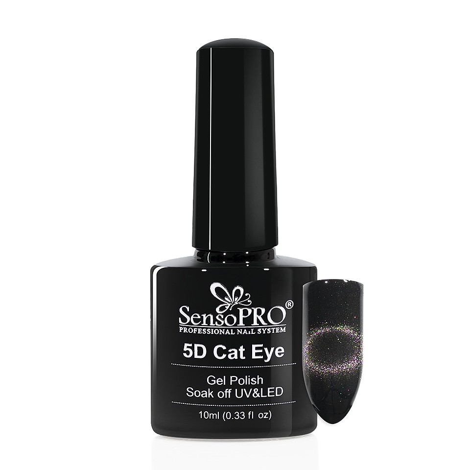 Oja Semipermanenta Cat Eye Gel 5D SensoPRO 10ml, #09 Puppis kitunghii imagine noua