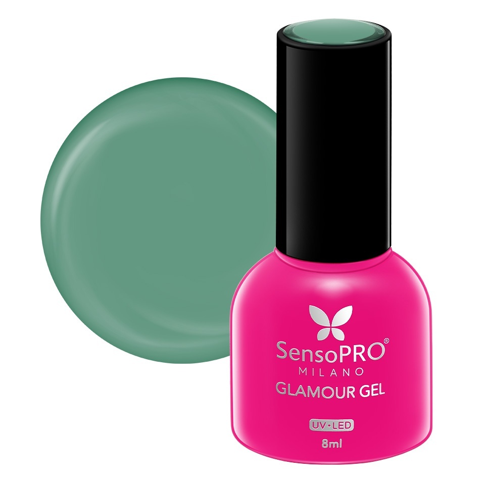 Oja Semipermanenta Glamour Gel SensoPRO Milano 8ml, Calypso Green #104