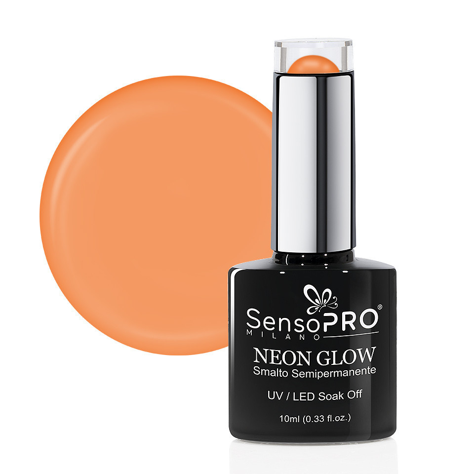 Oja Semipermanenta Neon Glow SensoPRO 10ml #03 Delicious Peach