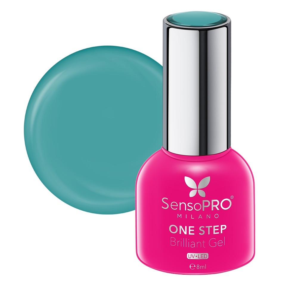 Oja Semipermanenta One Step Brilliant Gel SensoPRO Milano 8ml, Turquoise Moon #116 – Oja One Step SensoPRO 8ml SensoPRO Milano Turcoaz