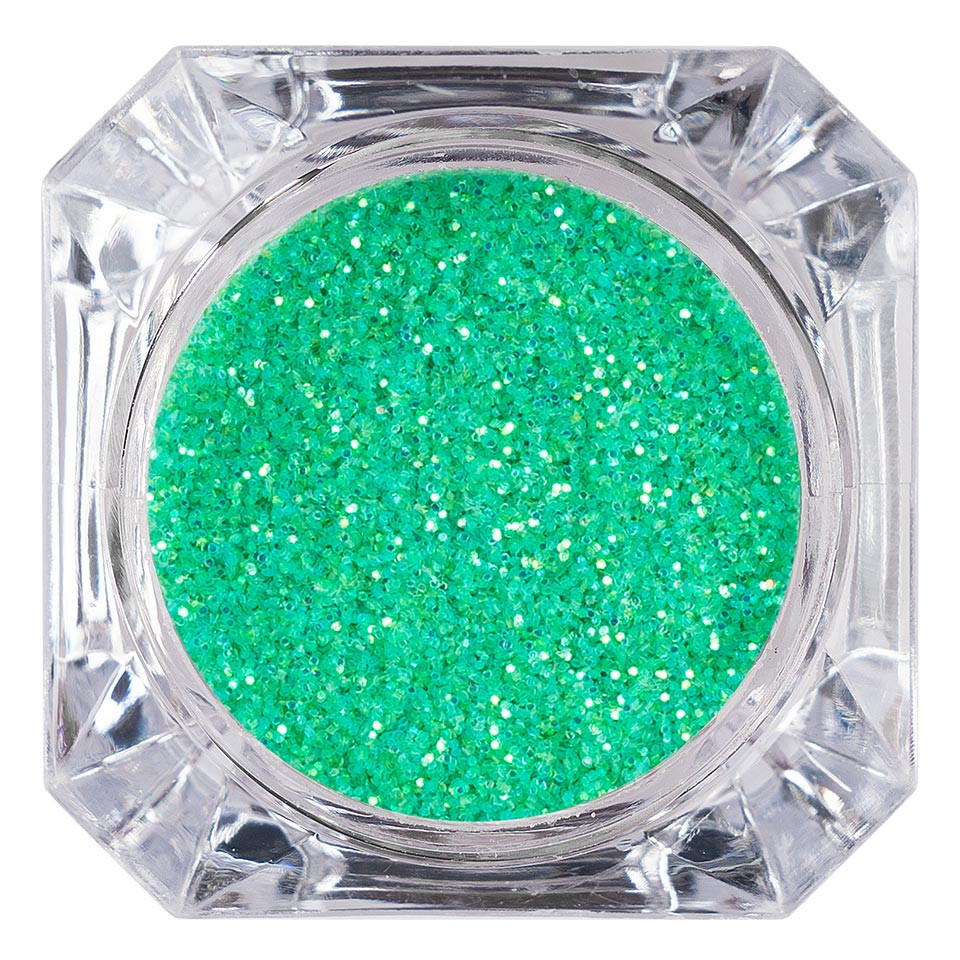 Sclipici Glitter Unghii Pulbere LUXORISE, Verde Aprins #34 kitunghii.ro imagine