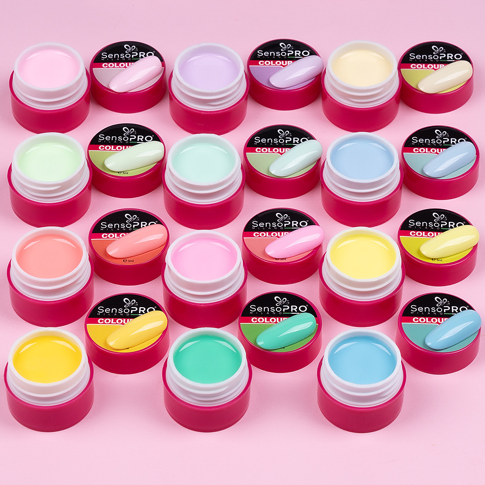 Set 12 Geluri UV Colorate SensoPRO Milano - Forever Young Collection