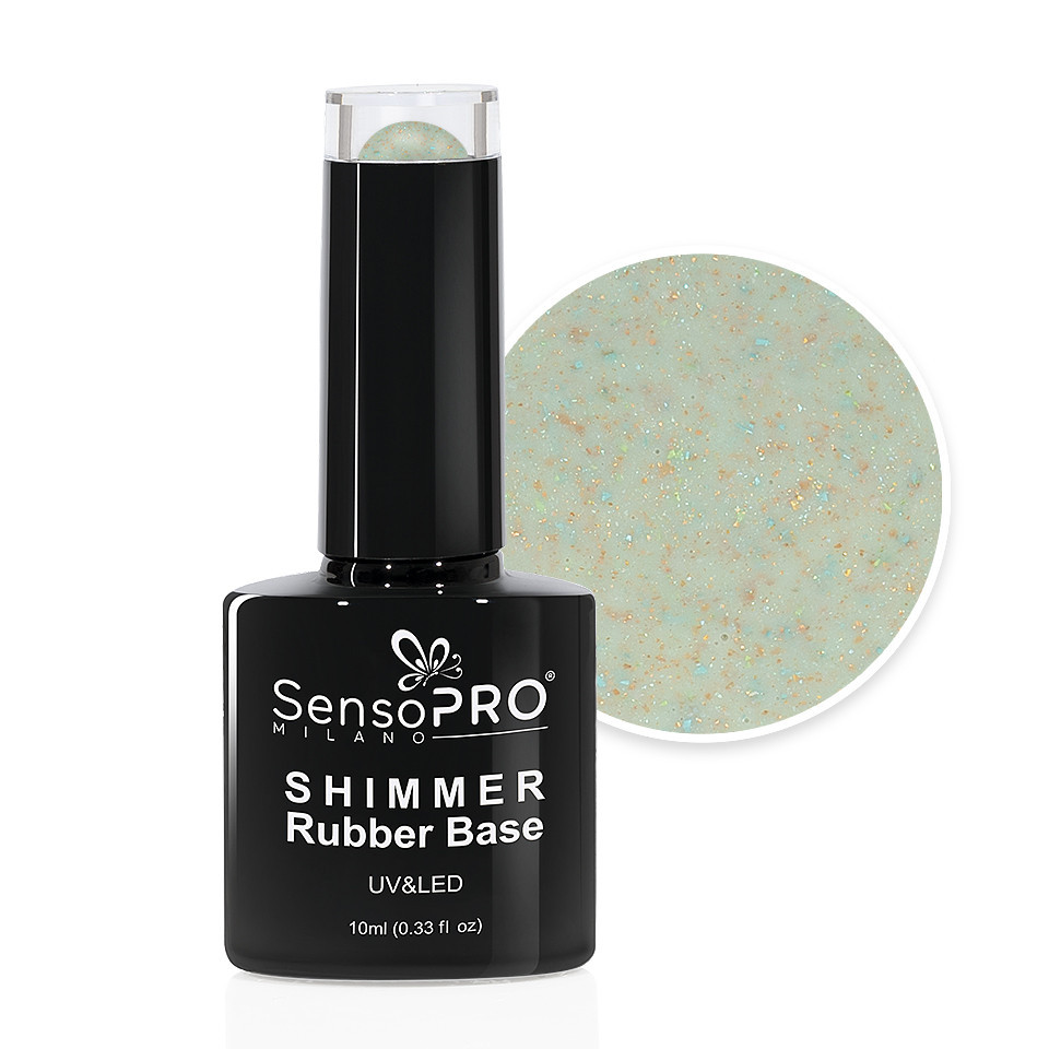 Shimmer Rubber Base SensoPRO Milano – #39 Sprinkled Spectacle, 10ml kitunghii.ro imagine noua 2022