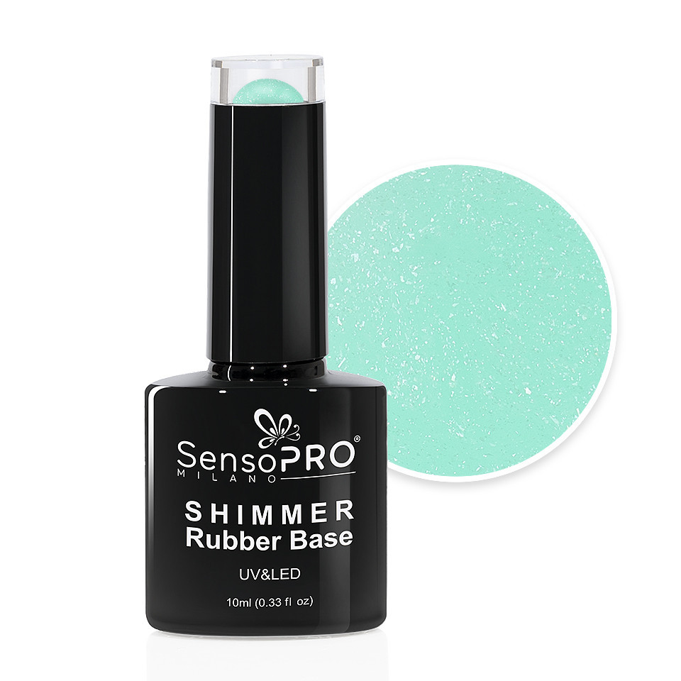 Shimmer Rubber Base SensoPRO Milano – #58 Radiant Lime, 10ml kitunghii.ro imagine noua 2022
