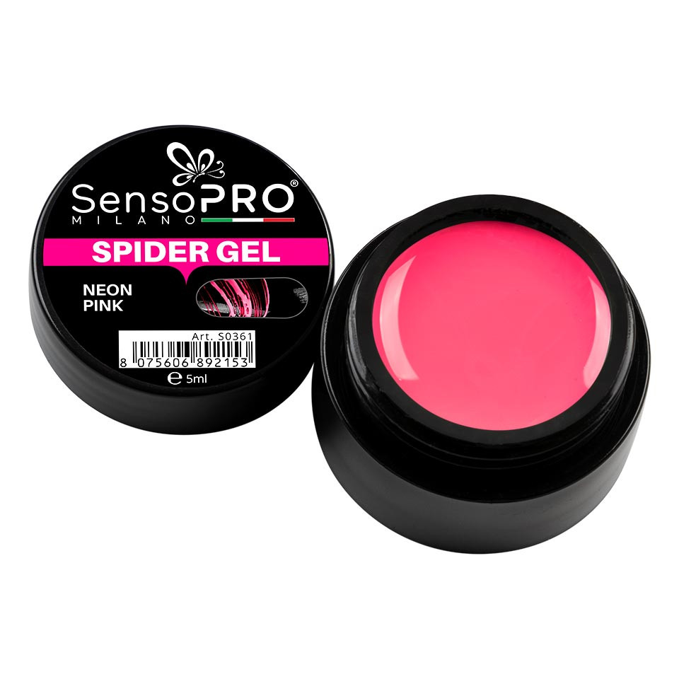 Spider Gel SensoPRO Neon Pink, 5 ml kitunghii.ro Geluri UV