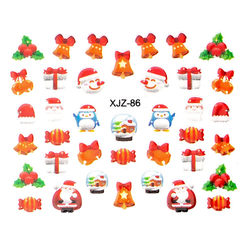 Sticker 3D Unghii LUXORISE, Christmas is Here XJZ-86 kitunghii.ro Nail Art