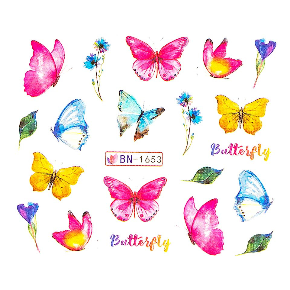 Tatuaj unghii LUXORISE, Butterfly BN-1653 kitunghii.ro Nail Art