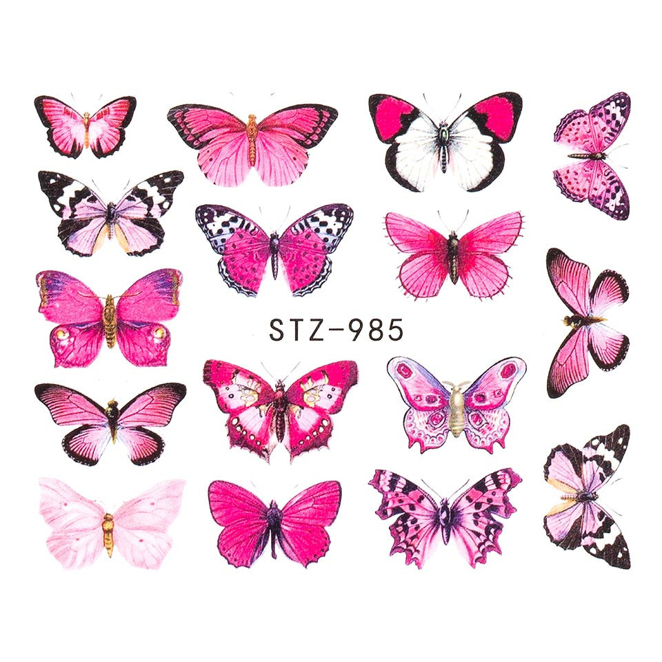 Tatuaj Unghii LUXORISE Butterfly Madness, STZ-985 kitunghii.ro Nail Art