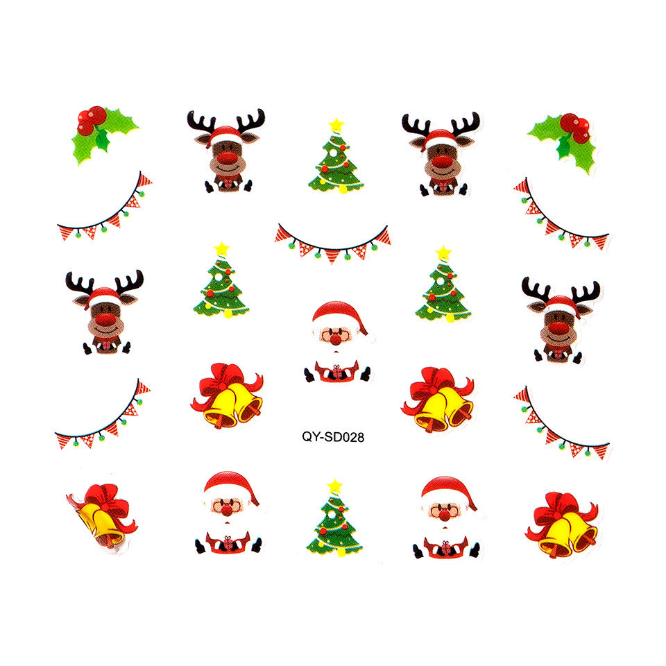 Abtibild Unghii SensoPRO Milano Christmas Wonderland Edition, QY-SD028 Abtibild imagine noua