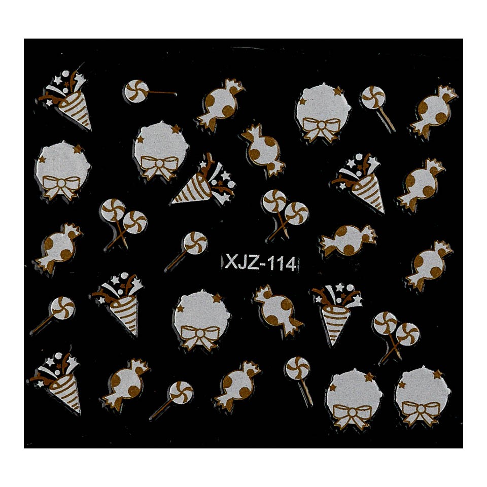 Abtibild unghii XJZ-114 Seara de Sarbatori – Bomboane de Iarna kitunghii imagine noua