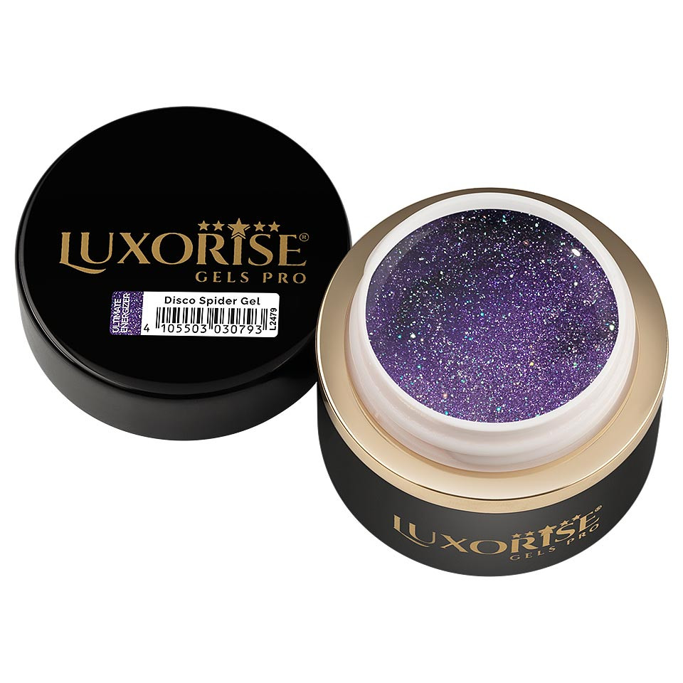 Disco Spider Gel LUXORISE, Iris Purple - Ultimate Energizer, 5ml