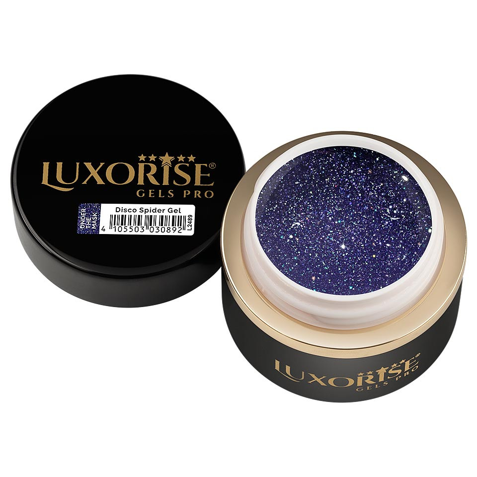 Disco Spider Gel LUXORISE, Violet - Under the Mask, 5ml