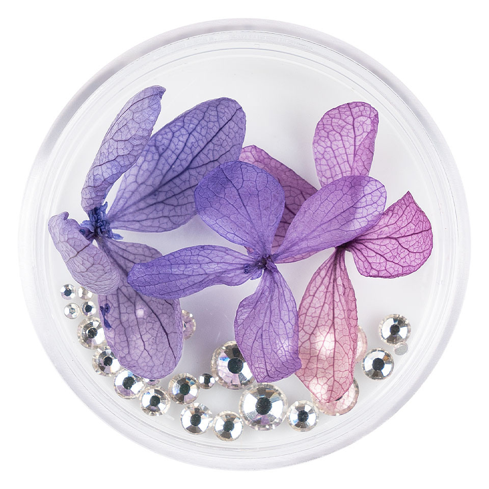 Flori Uscate Unghii LUXORISE cu cristale – Floral Fairytale #19 by kitunghii.ro