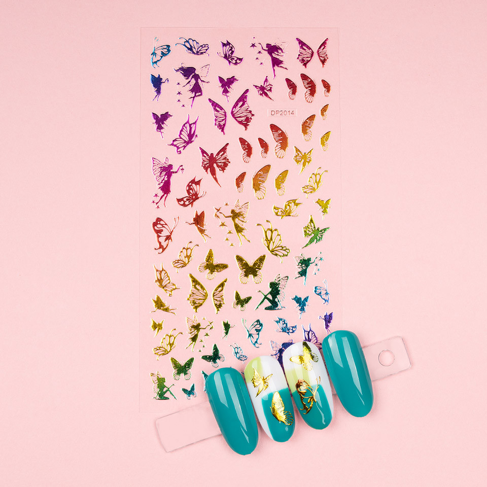 Folie Sticker Unghii Butterfly DP2014 – LUXORISE Abtibilduri imagine 2022