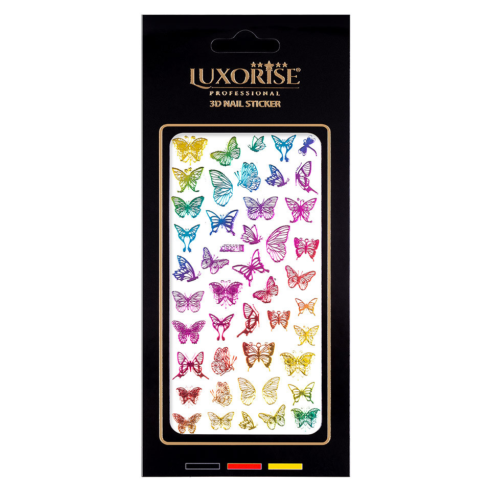 Folie Sticker Unghii Butterfly DP2018 – LUXORISE kitunghii.ro Abtibilduri Unghii/ Stickere