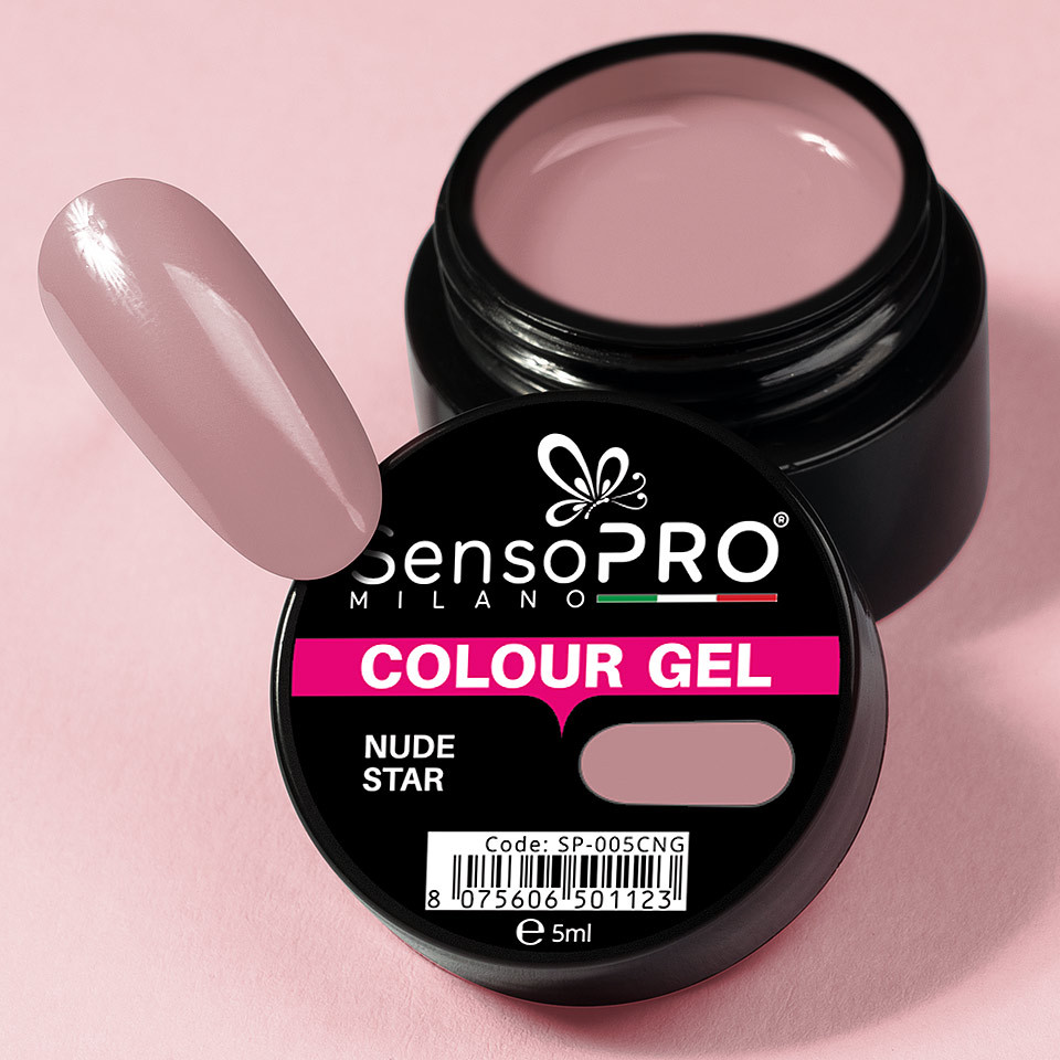 Gel UV Colorat Nude Star 5ml, SensoPRO Milano