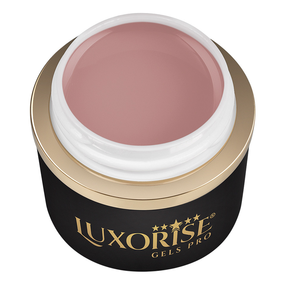Gel UV Constructie Unghii RevoFlex LUXORISE 50ml, Cover Nude – Dark