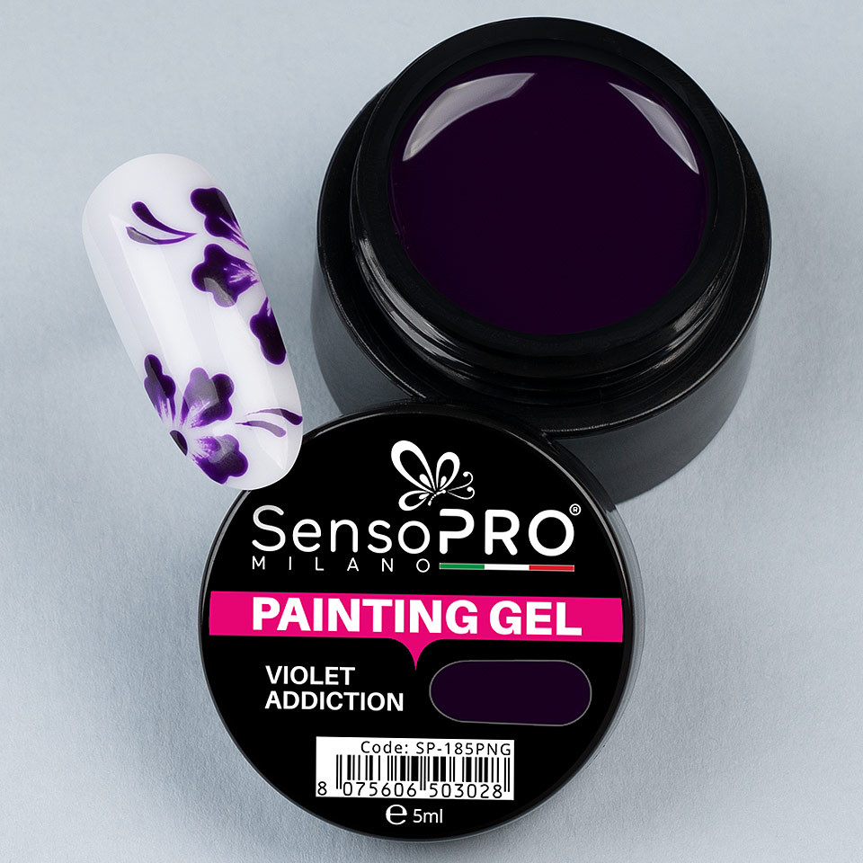 Gel UV Pictura Unghii Violet Addiction 5ml, SensoPRO Milano kitunghii imagine noua