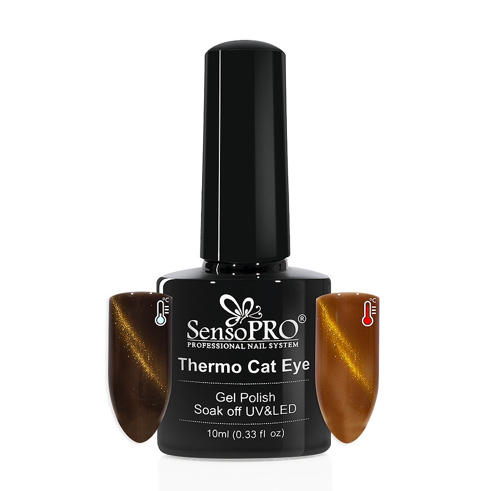 Oja Semipermanenta Thermo Cat Eye SensoPRO 10 ml, #34 kitunghii.ro imagine 2022