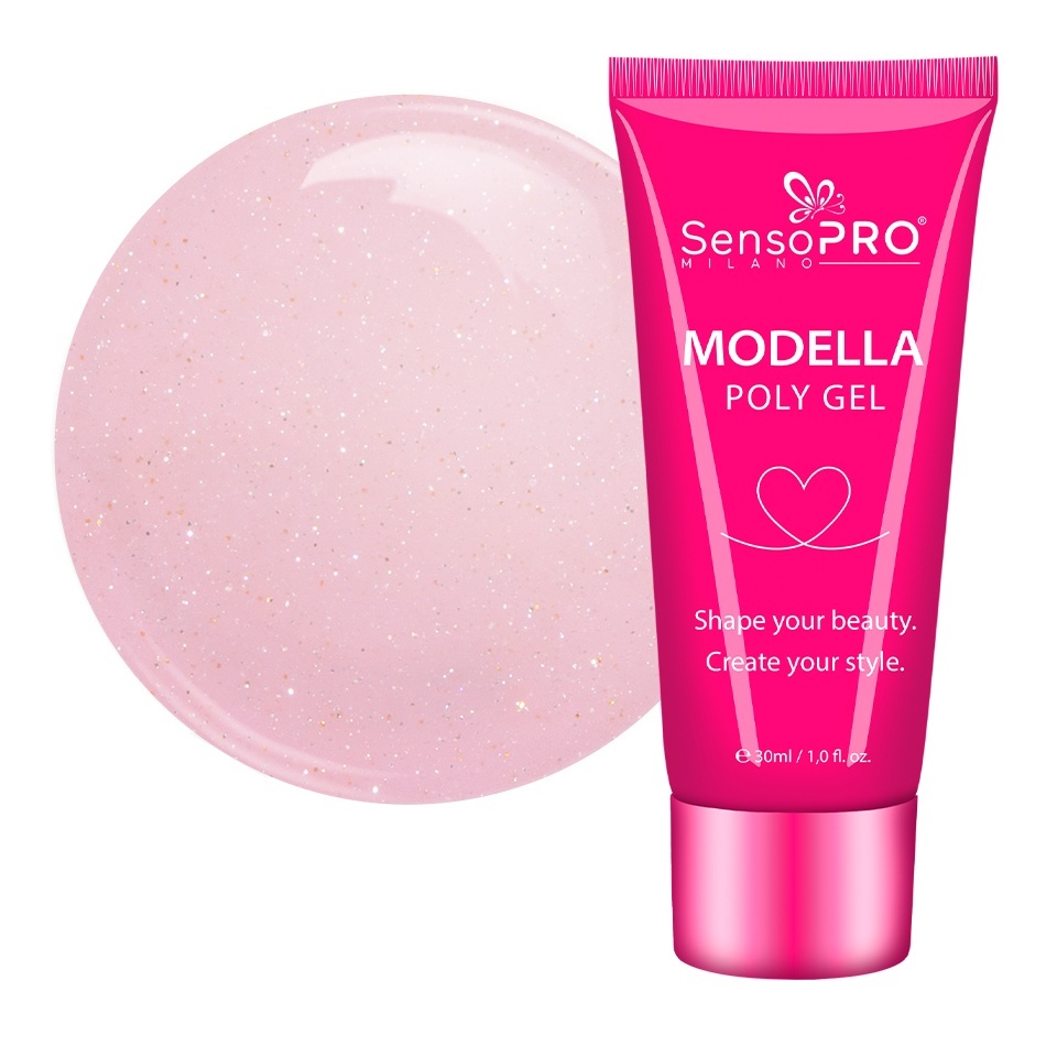 Polygel MODELLA SensoPRO Milano - Spark Pop, 30ml