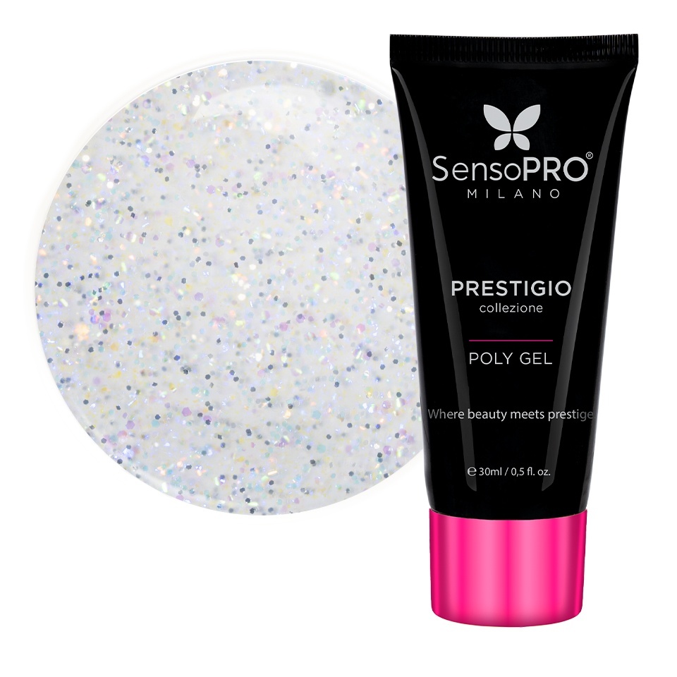 Polygel PRESTIGIO SensoPRO Milano - Diamond Dust, 30ml