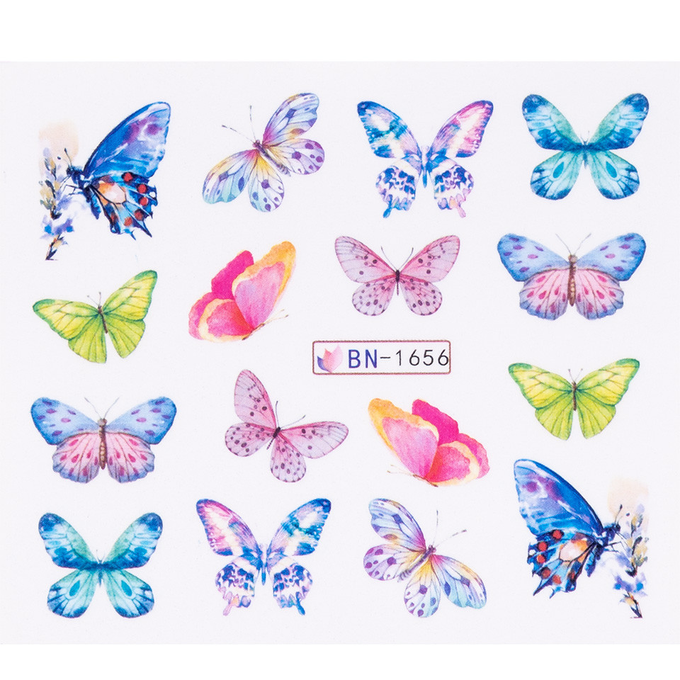 Tatuaj Unghii LUXORISE Butterfly Swing, BN-1656 Art imagine noua