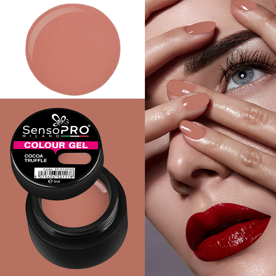 Gel UV Colorat Cocoa Truffle 5ml, SensoPRO Milano
