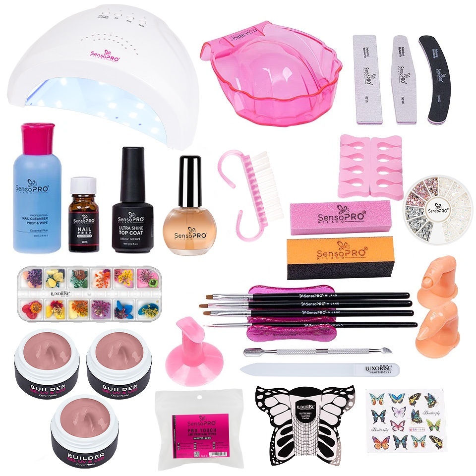 Kit Unghii Gel cu Lampa LUXORISE – Promotie #07 Kit Unghii Gel KitUnghii