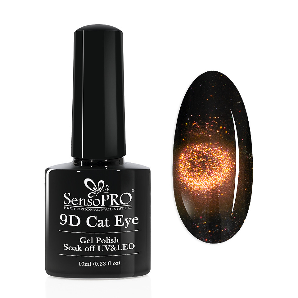 Oja Semipermanenta 9D Cat Eye #14 Mense - SensoPRO 10 ml