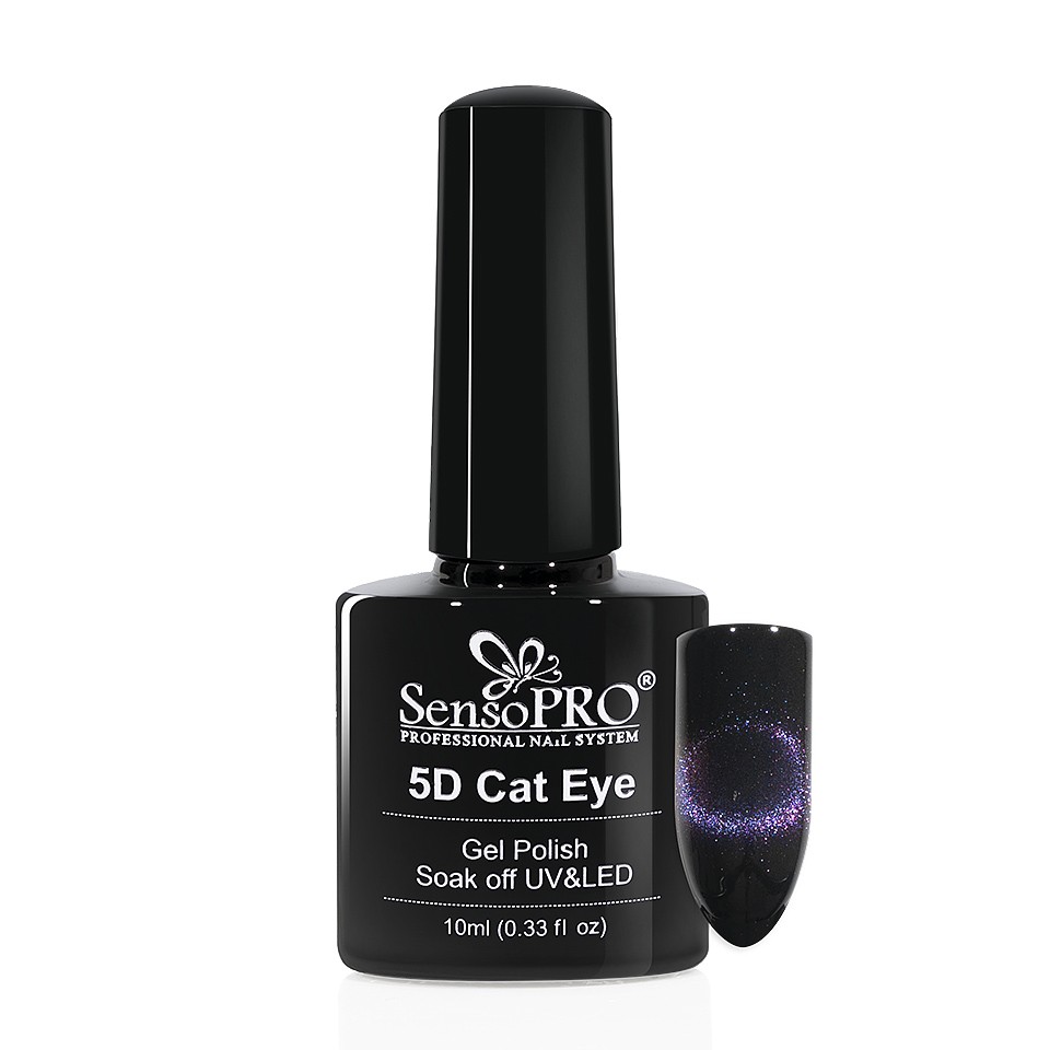 Oja Semipermanenta Cat Eye Gel 5D SensoPRO 10ml, #11 Hydrus kitunghii imagine noua