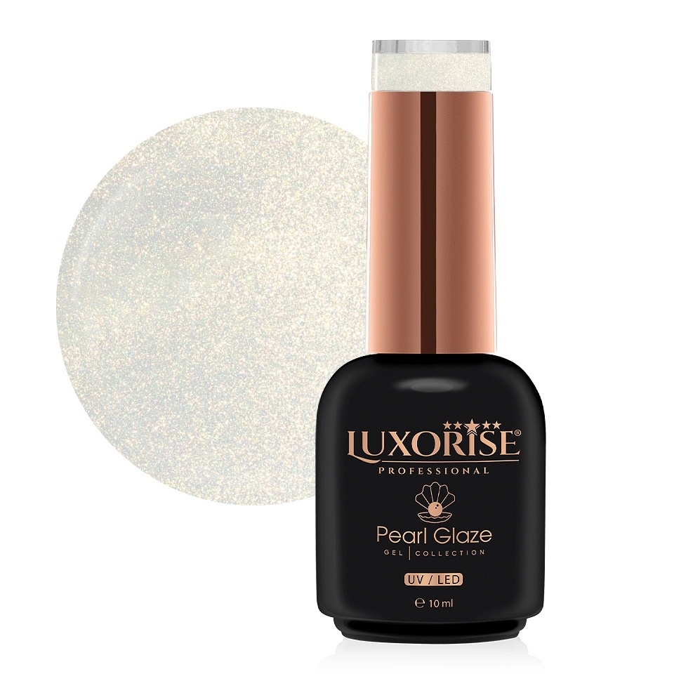 Oja Semipermanenta LUXORISE Pearl Glaze - Gold Jade, 10ml