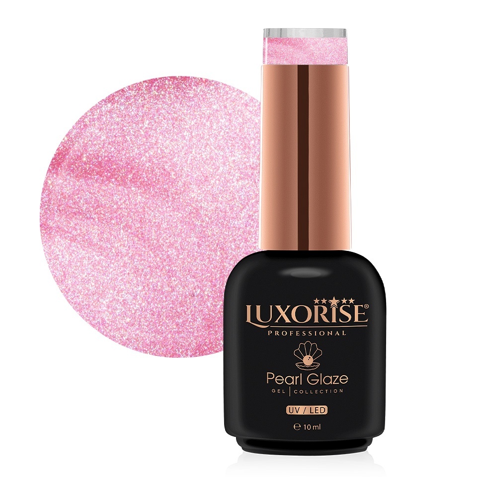 Oja Semipermanenta LUXORISE Pearl Glaze - Pink Amber, 10ml