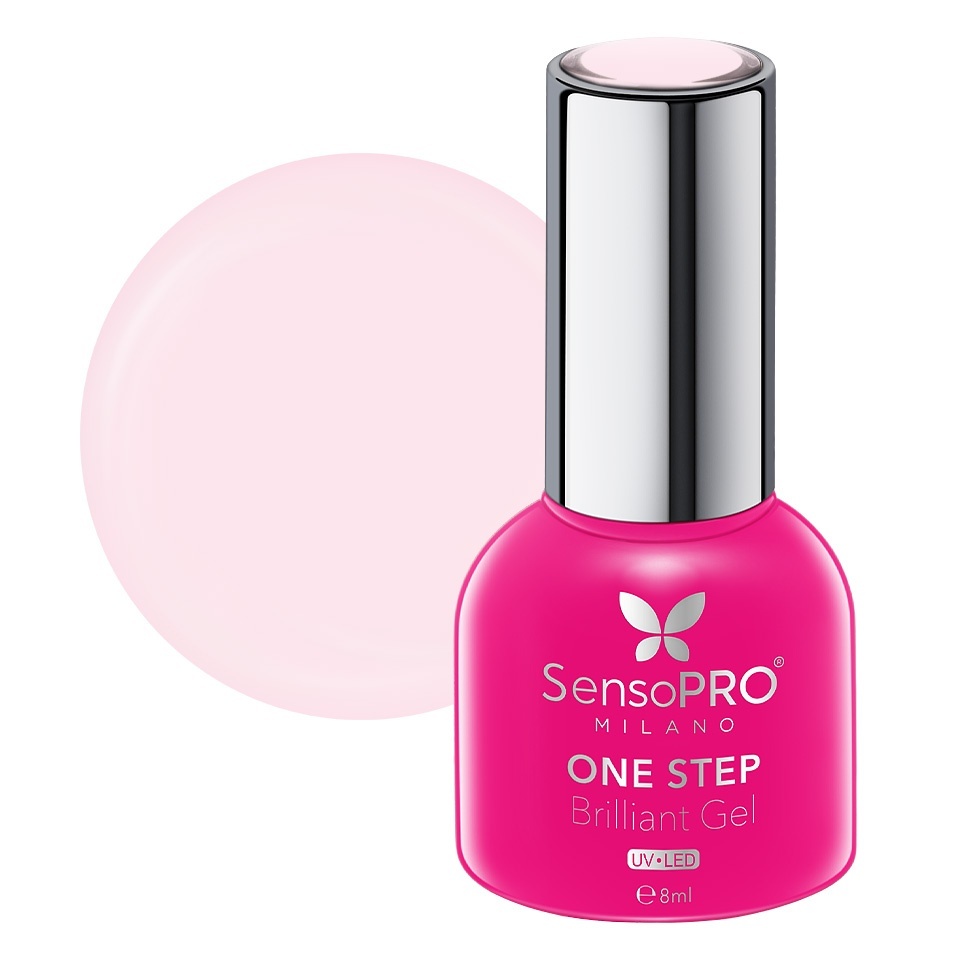 Oja Semipermanenta One Step Brilliant Gel SensoPRO Milano 8ml, Crushing Nude #110