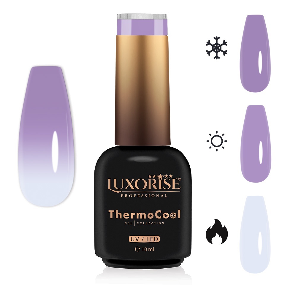 Oja Semipermanenta Termica 3 Culori LUXORISE ThermoCool - Hidden Innocence 10ml