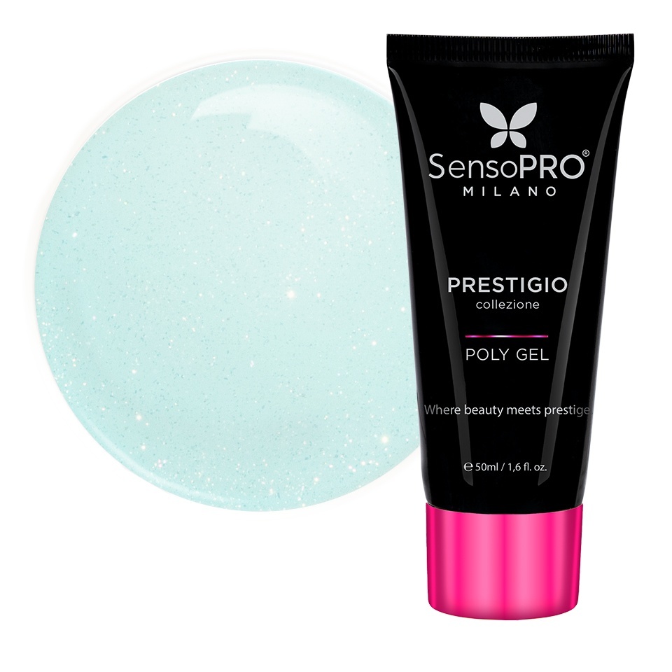 Polygel PRESTIGIO SensoPRO Milano - Lagoon Glow, 50ml – Polygel - PRESTIGIO SensoPRO Milano